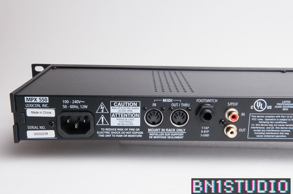 Lexicon MPX550 Digital Reverb / Effects Unit Bn1studio
